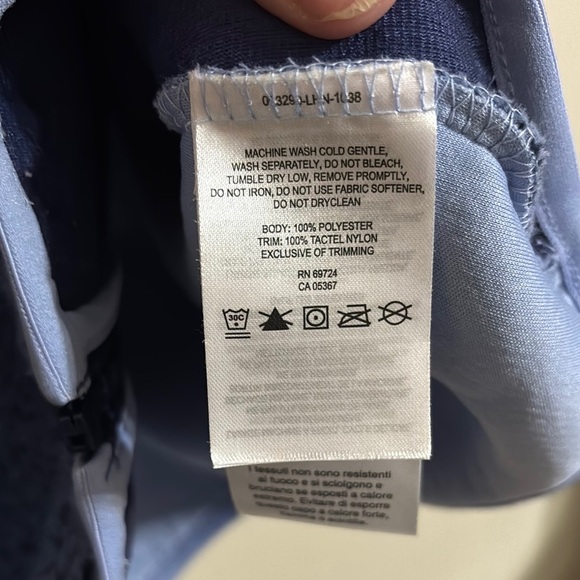 Columbia Blue Sherpa Fleece Full Zip Logo Pocket Chunky Fabric‎ Women's Small - Picture 5 of 5